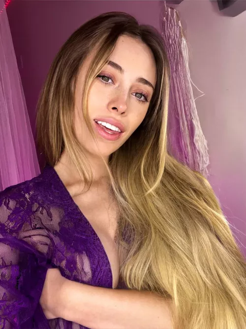 Love this sheer purple robe