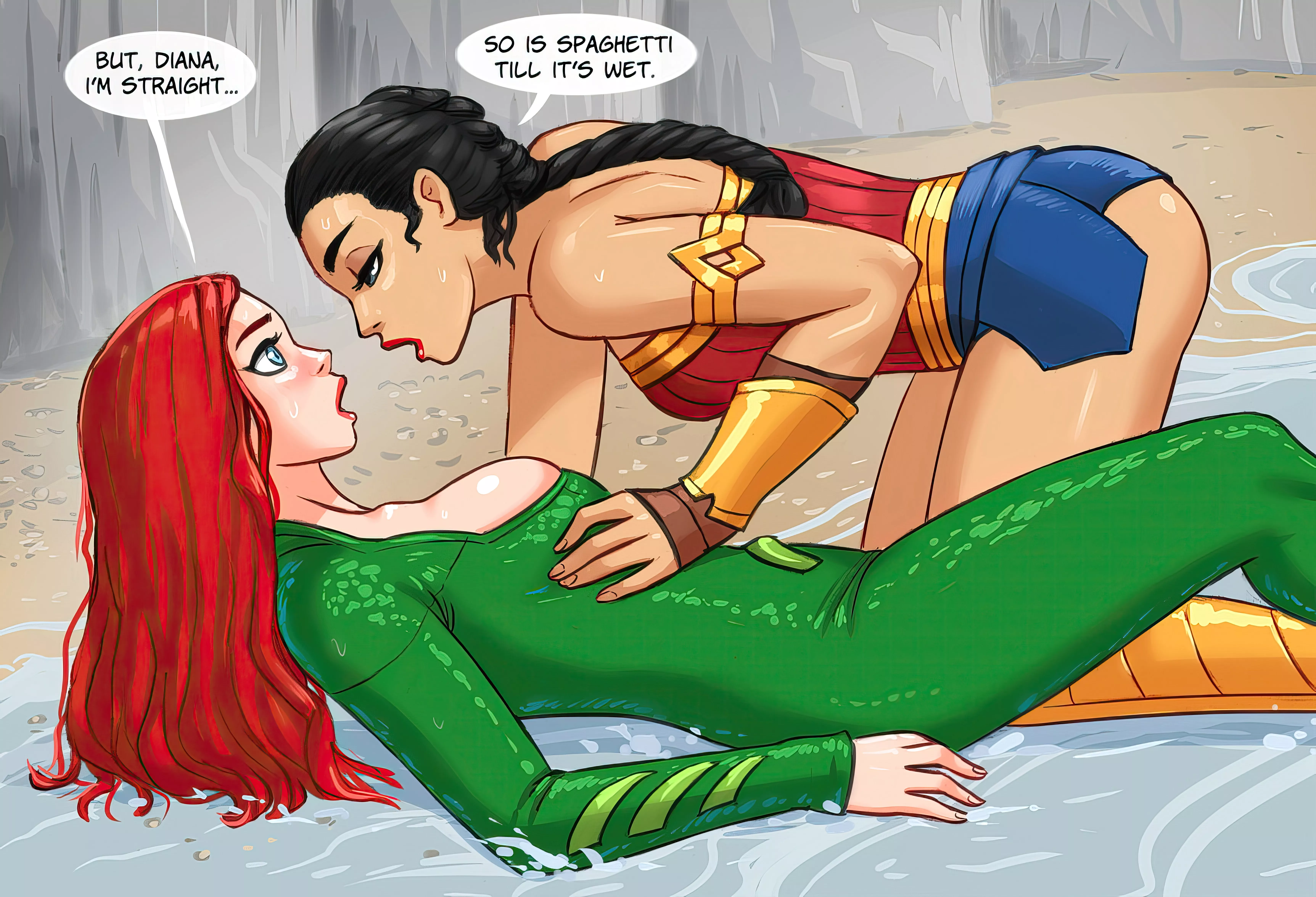 Mera and Wonder Woman - (DC Comics) - [Flick]