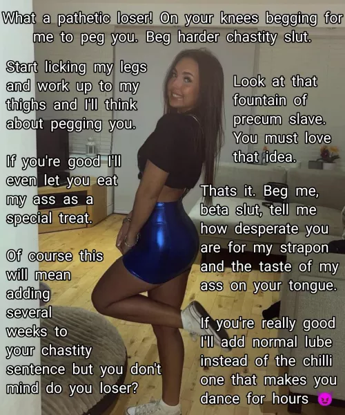 Only the most pathetic beta sluts get pegged by her