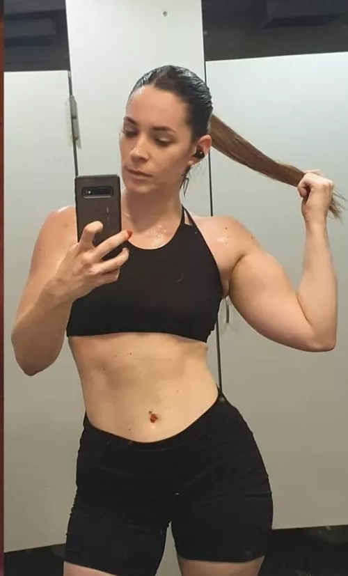 post workout selfie