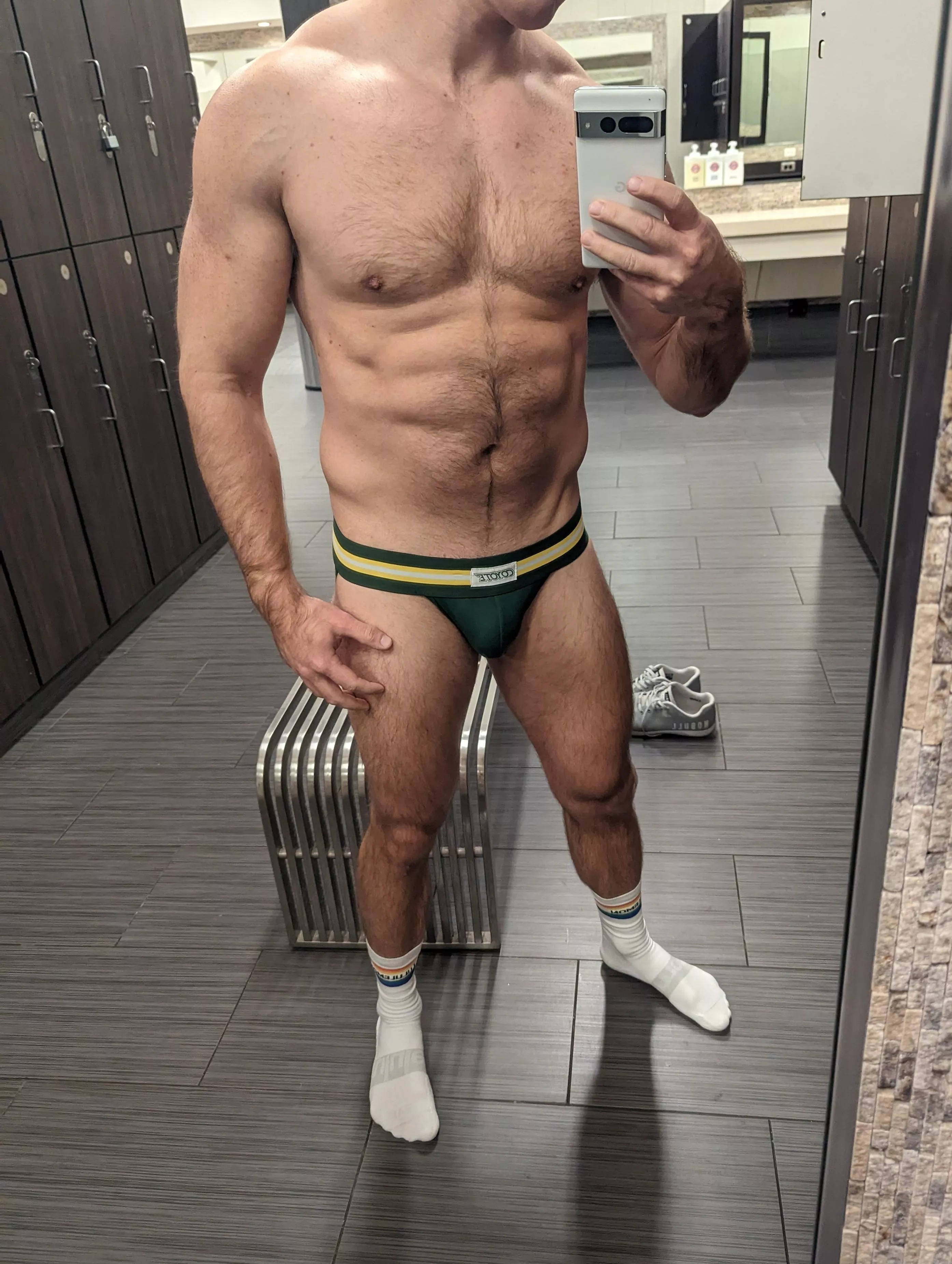 Post-workout, pre-shower