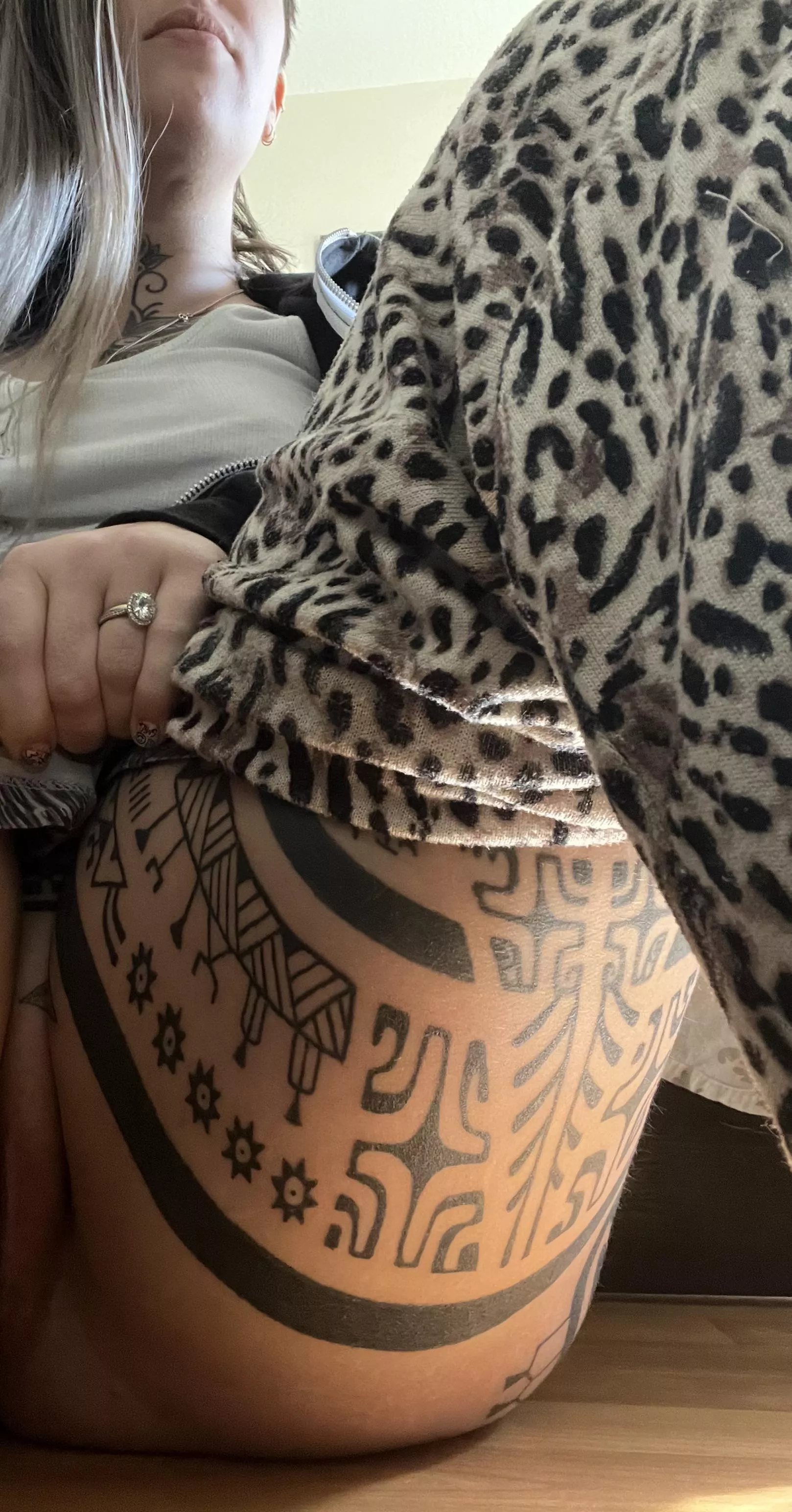 Sneak peek of my thigh