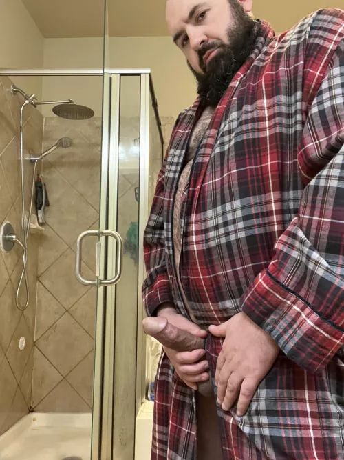 When you’re a dad with a robe like this, sometimes things just pop out to say hello…