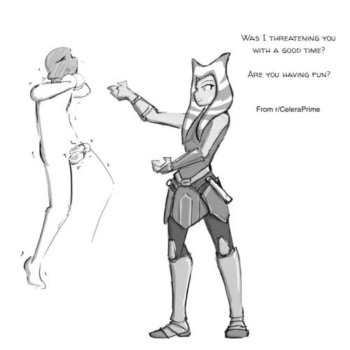 (Ahsoka Tano) Force Busting [Artist: r/CeleraPrime]