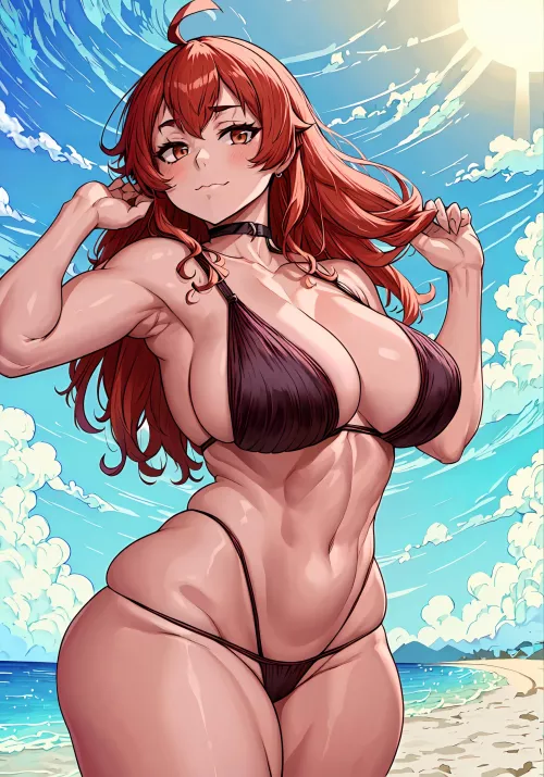 Beach Body Eris [Mushoku tensei]