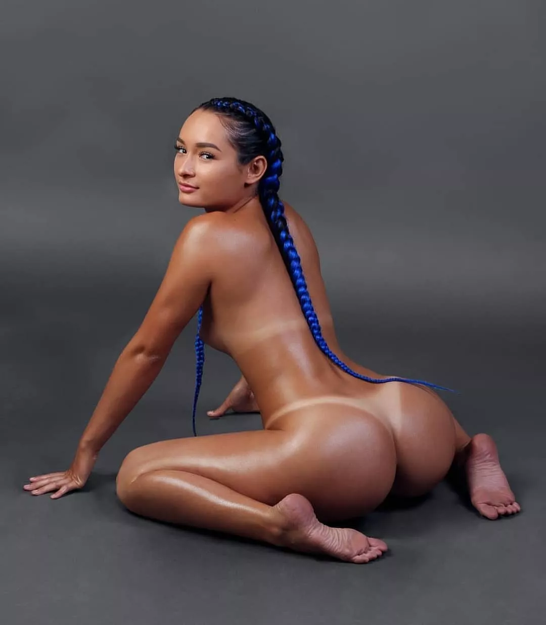 Blue braids