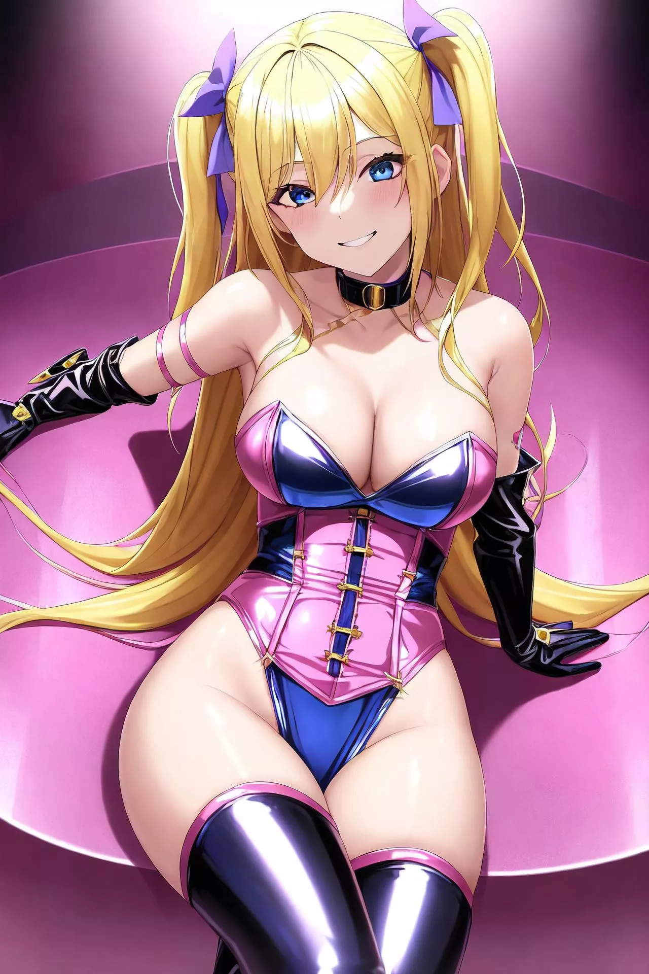 Blue/Pink Dominatrix