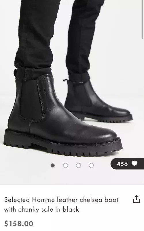 Chelsea boots with chunky sole