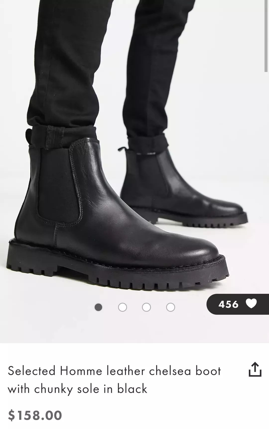 Chelsea boots with chunky sole