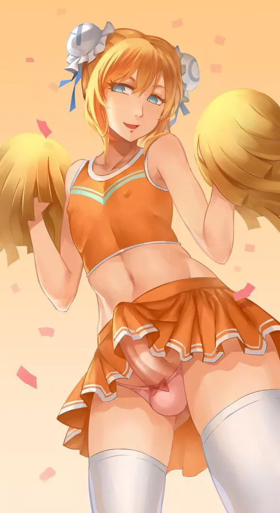 Cute cheerleader