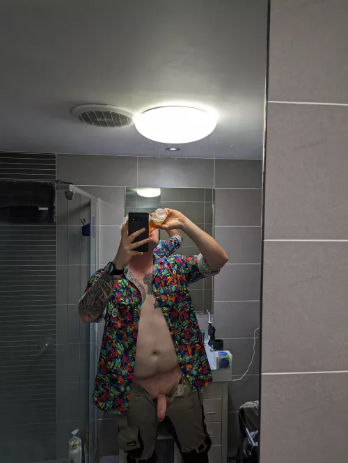 Gotta love a cold beer after a hot day