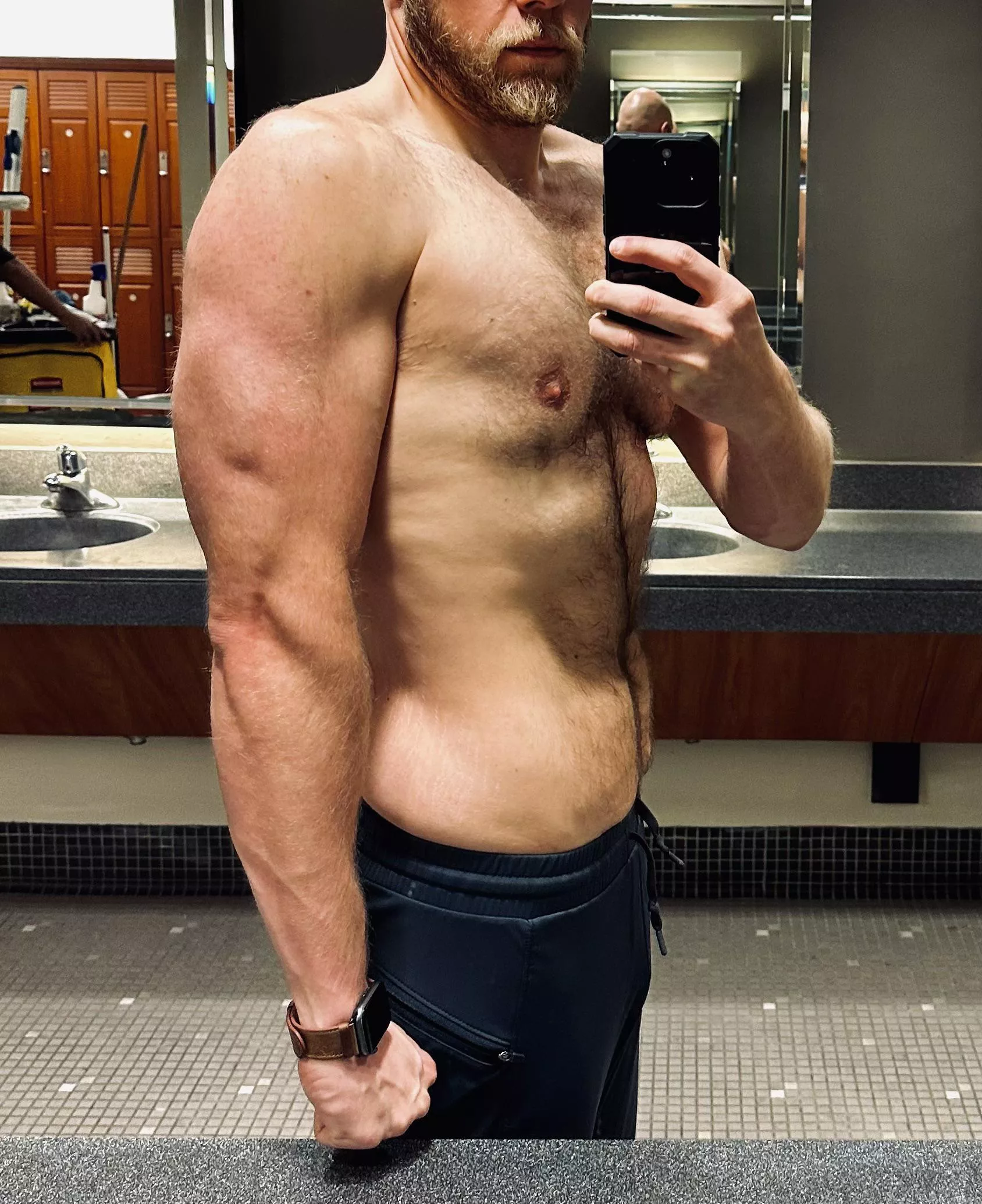 Great workout. Anybody want to hit the showers with me?