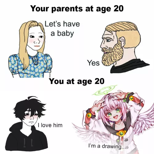 He isn't real, he can't hurt you!