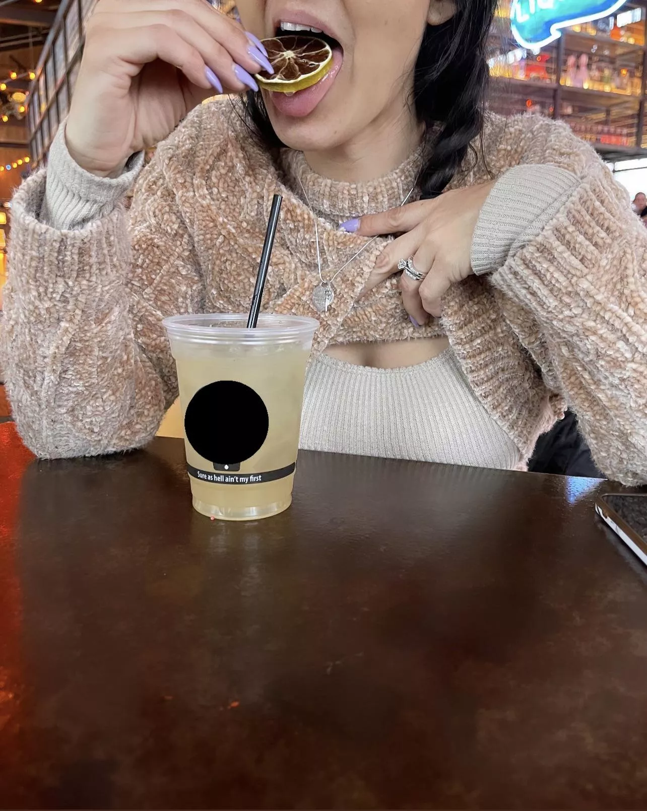Hot Milf at the Bar giving you signs.