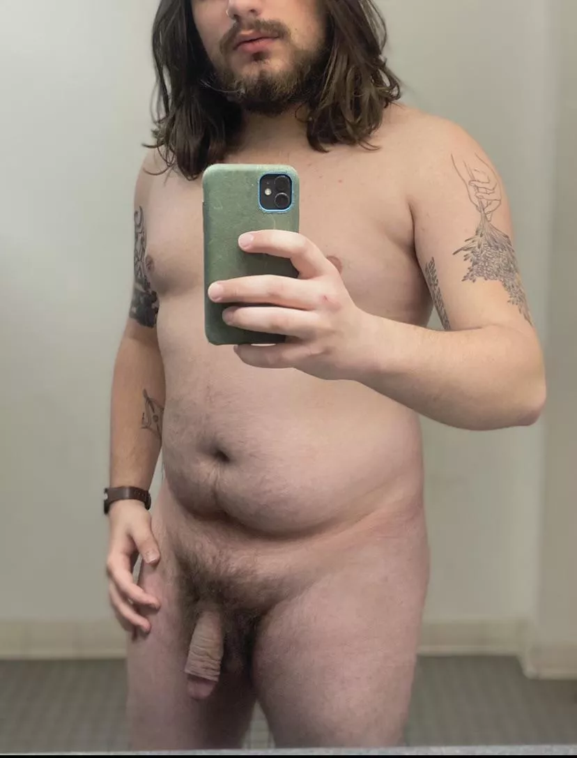 i love the lighting in my office’s bathroom