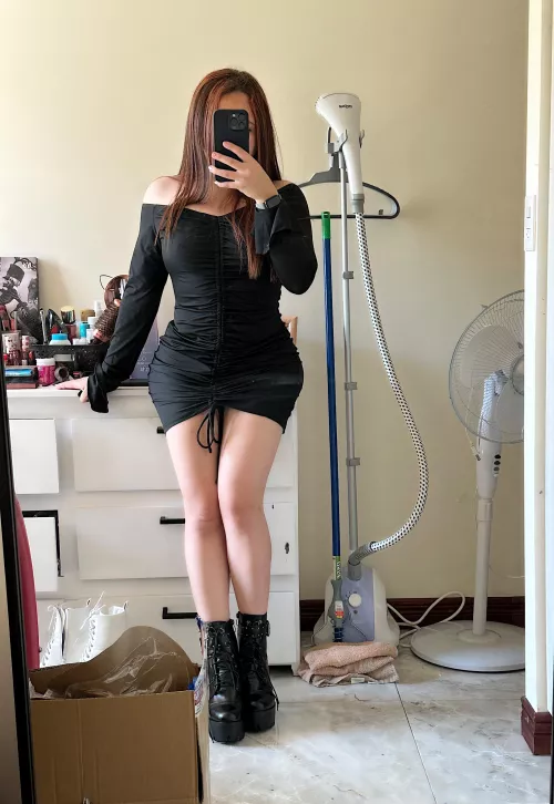 just trying on my new clothes