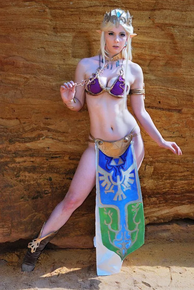 KawaiiHero91 as Princess Zelda as Slave Leia