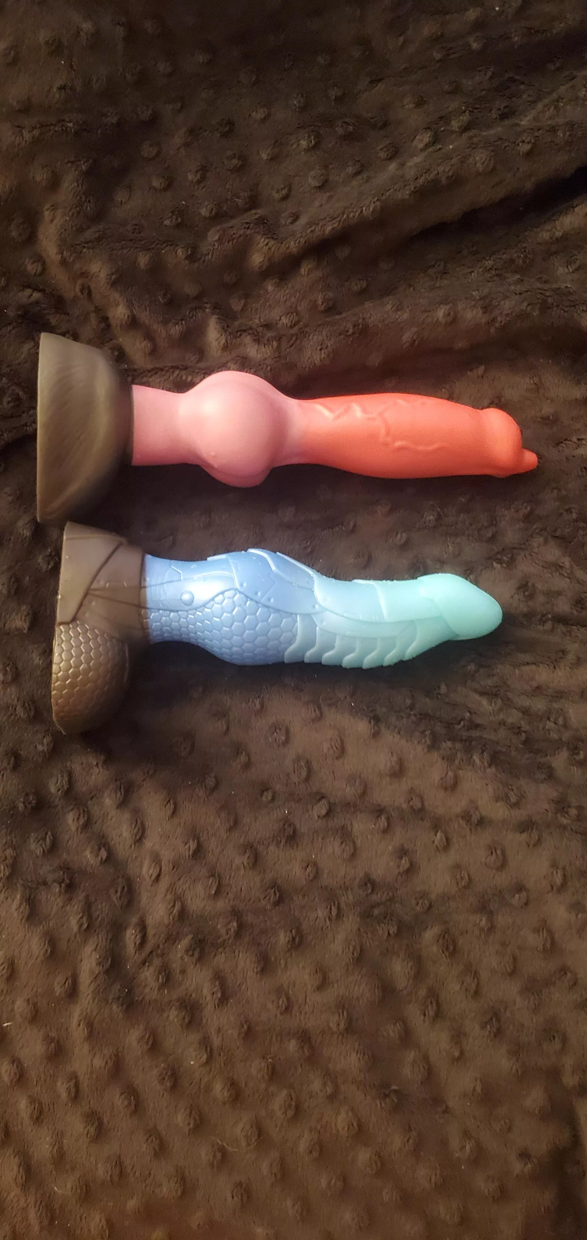 Knotted both of my new toys small bishop and medium rex. Fairly new to anal/prostate play