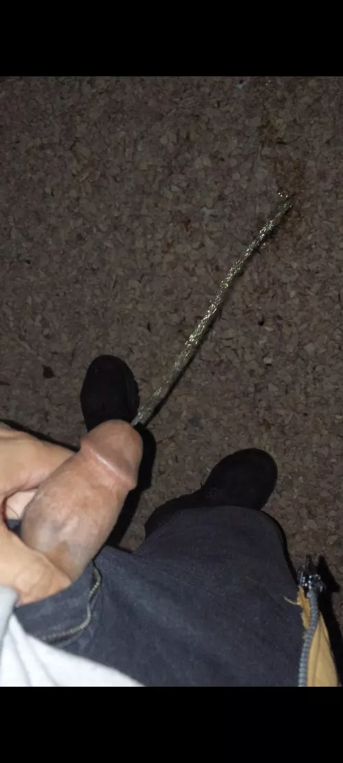 my first time peeing in public I was so nervous, but so horny