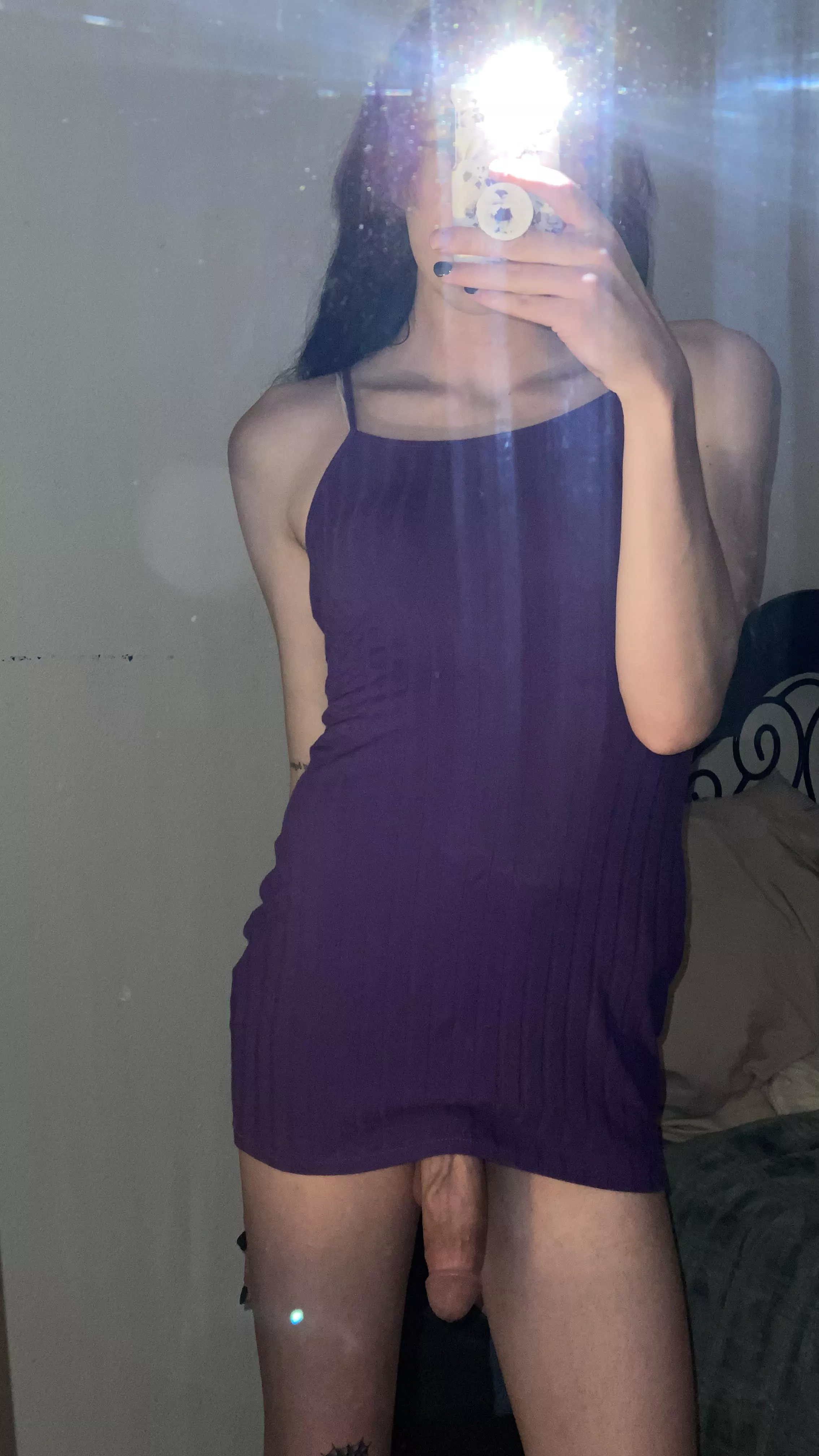 oops i think my dress might be a little too short 🥺💜