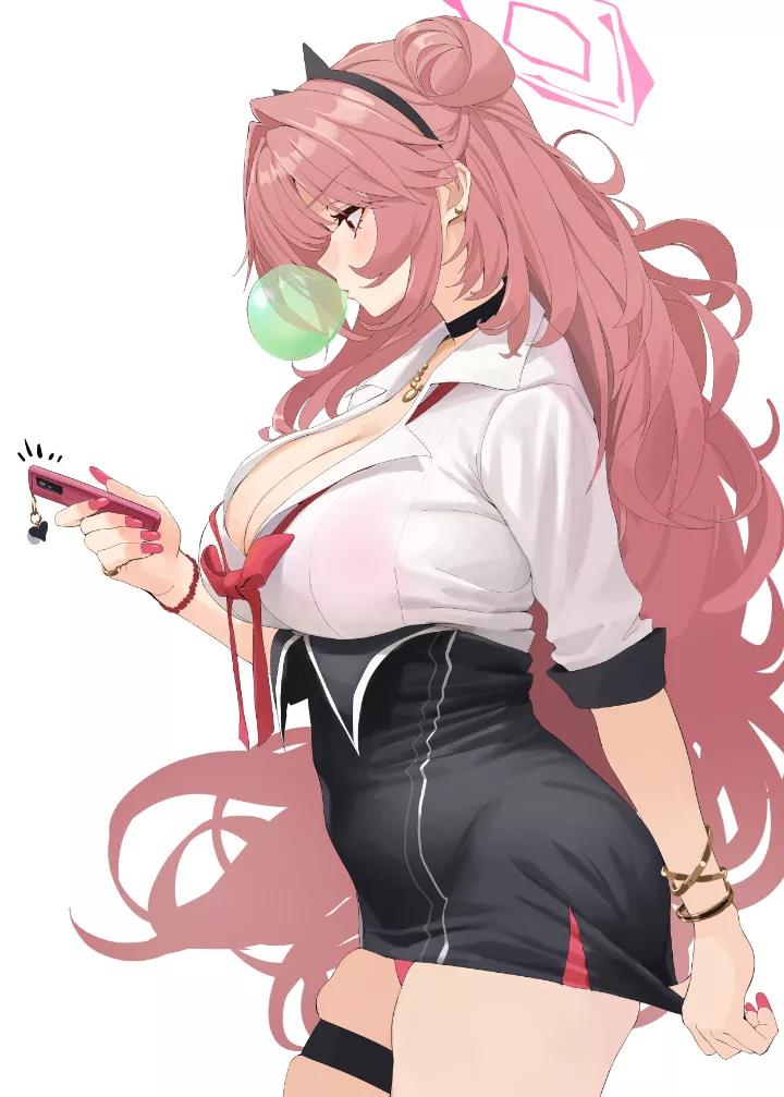 Popular girl waiting for the class to start