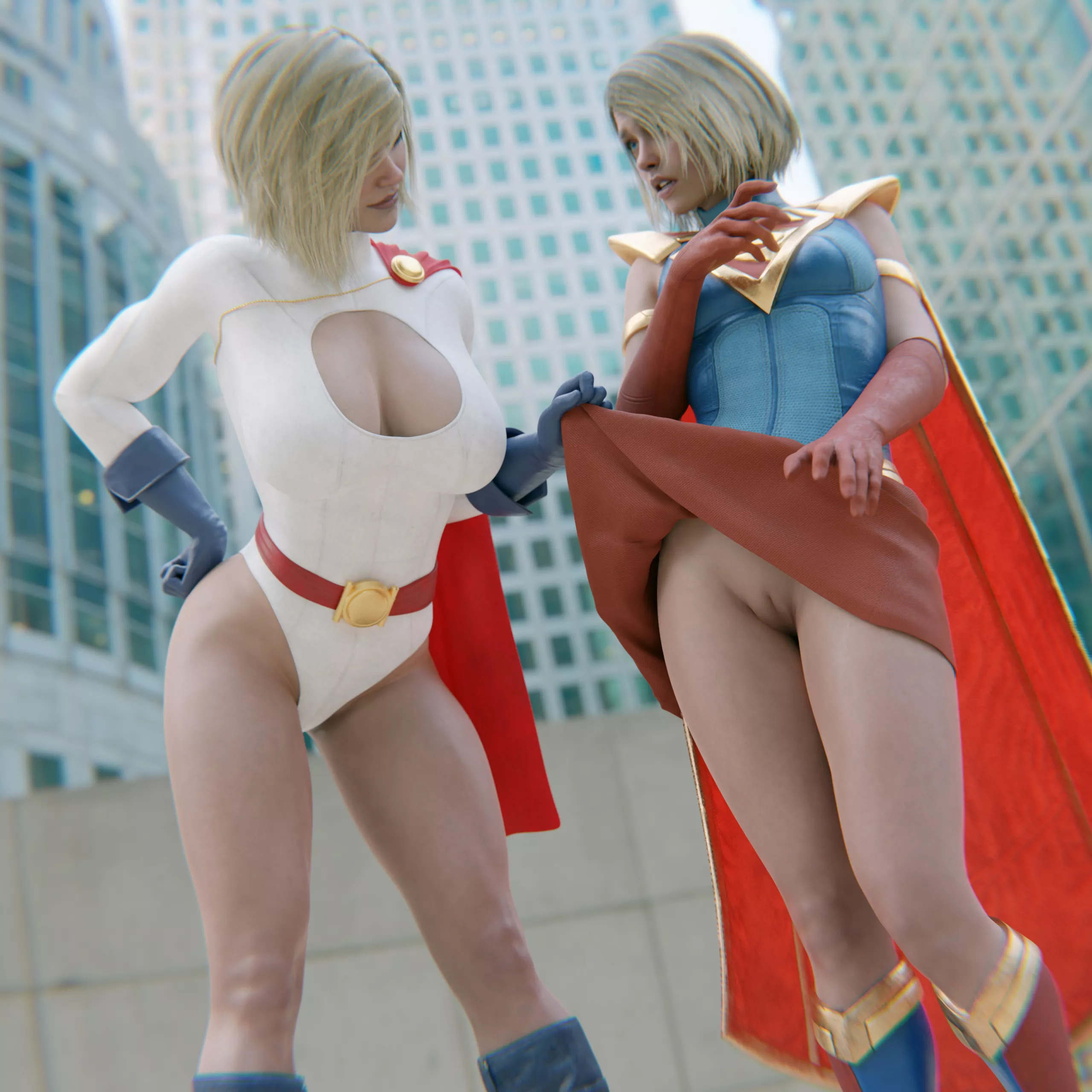 Power Girl Proves Supergirl a Slut (Quil) [DC]