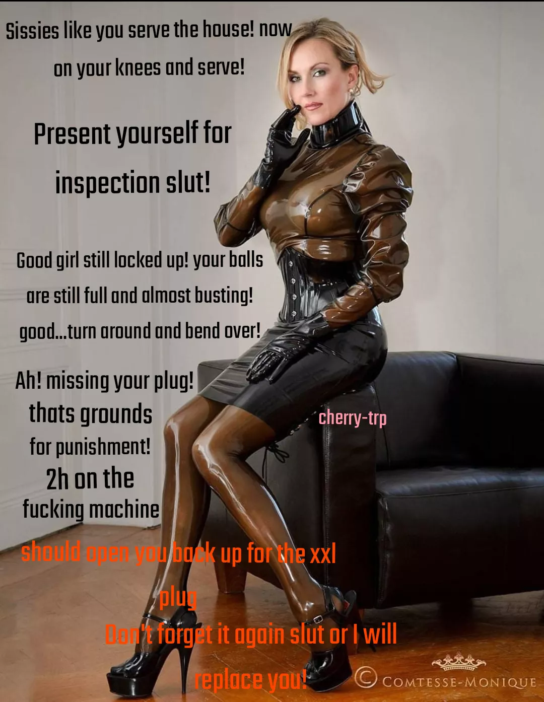 Present yourself slut!