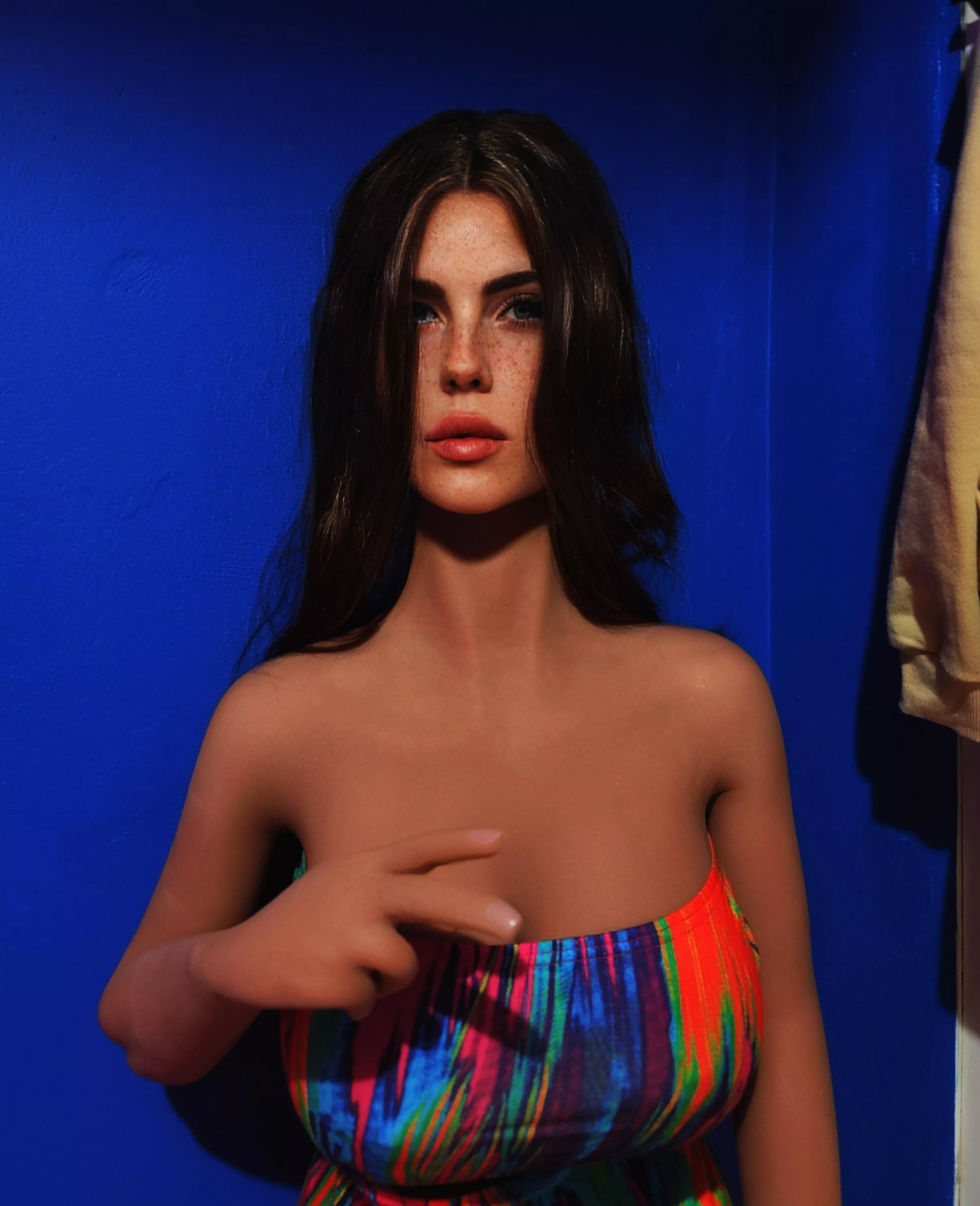 Pushed my limits getting this doll up the stairs PS: This picture is heavily edited the doll head looks nothing like this