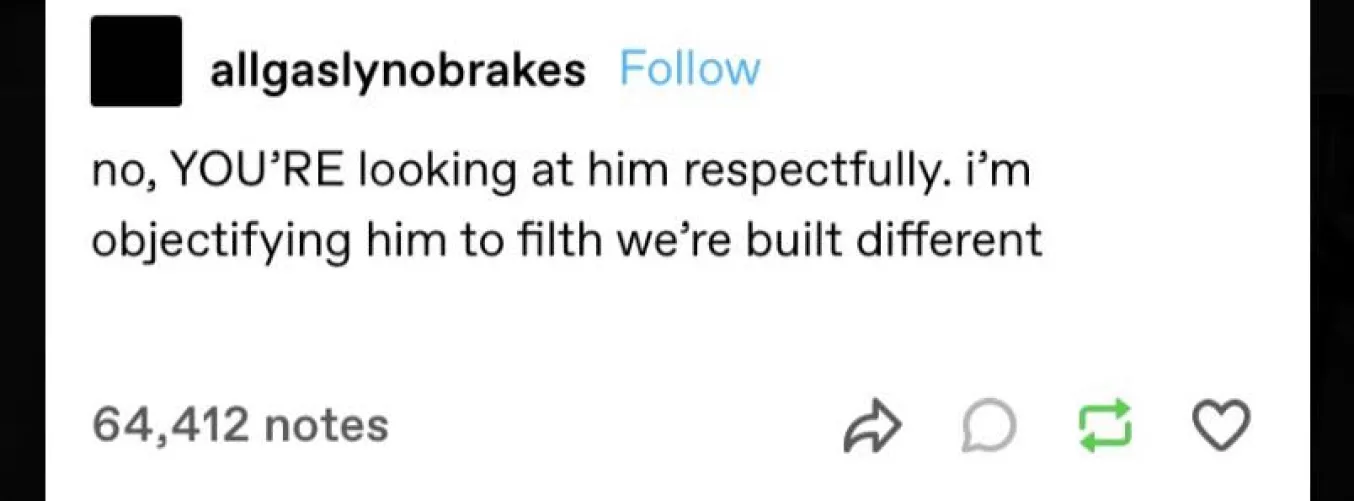 respectful on the outside. inside…