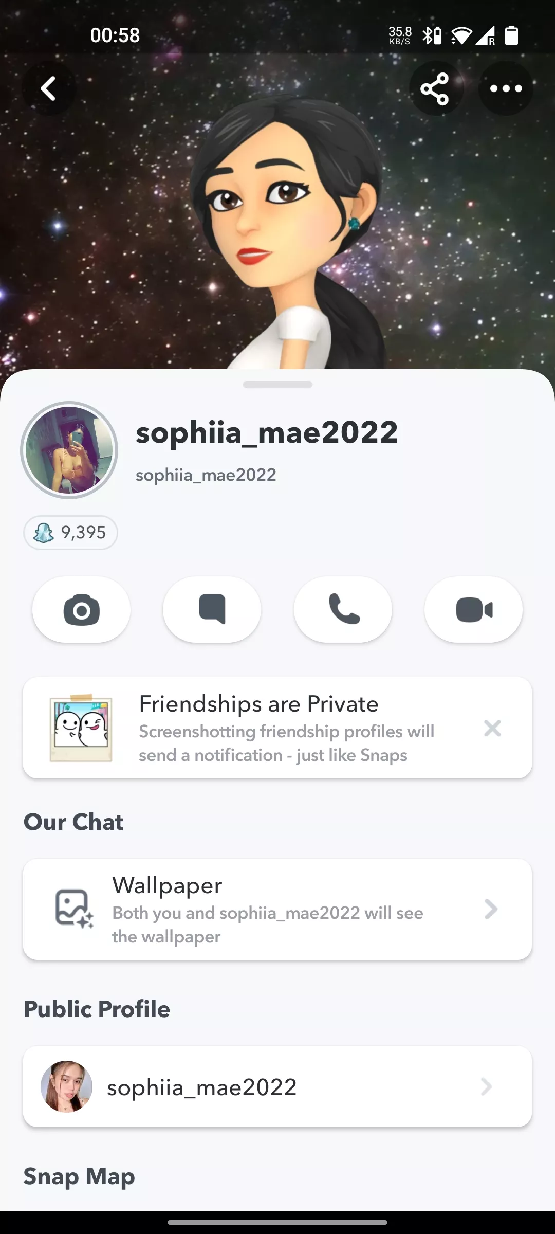 She sends add her