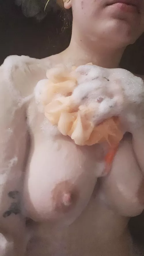 Soapy tits for daddy 😏