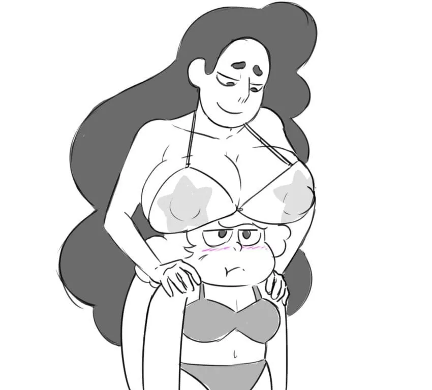 Stevonnie boobhats Sadie (therammerscafe)