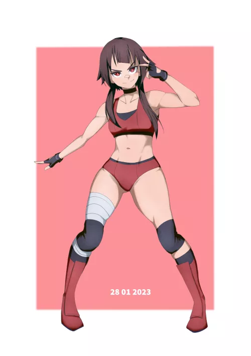 The explosive wrestler (By WhiteCoffee)