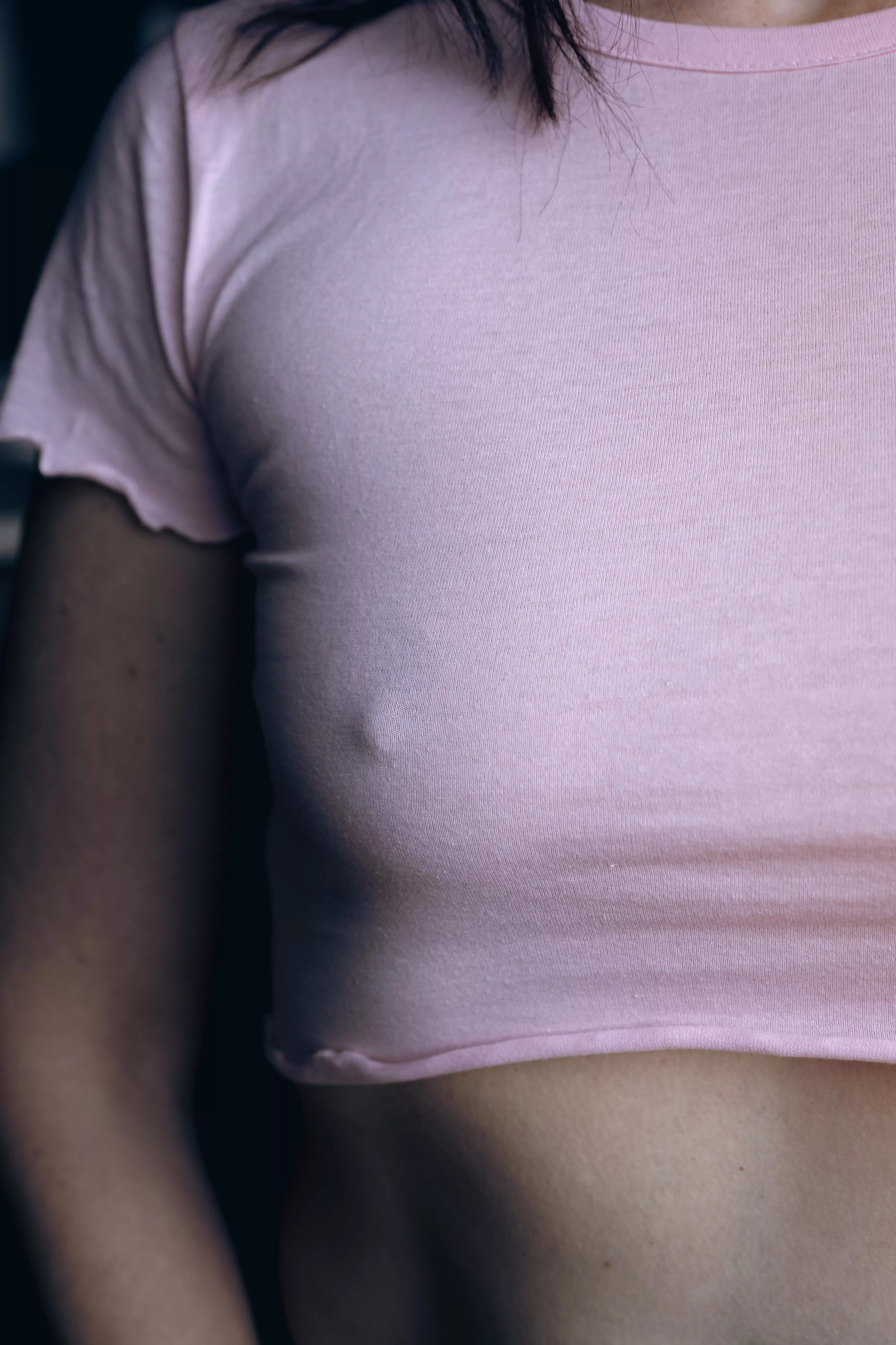 This shirt is way less fun with a bra