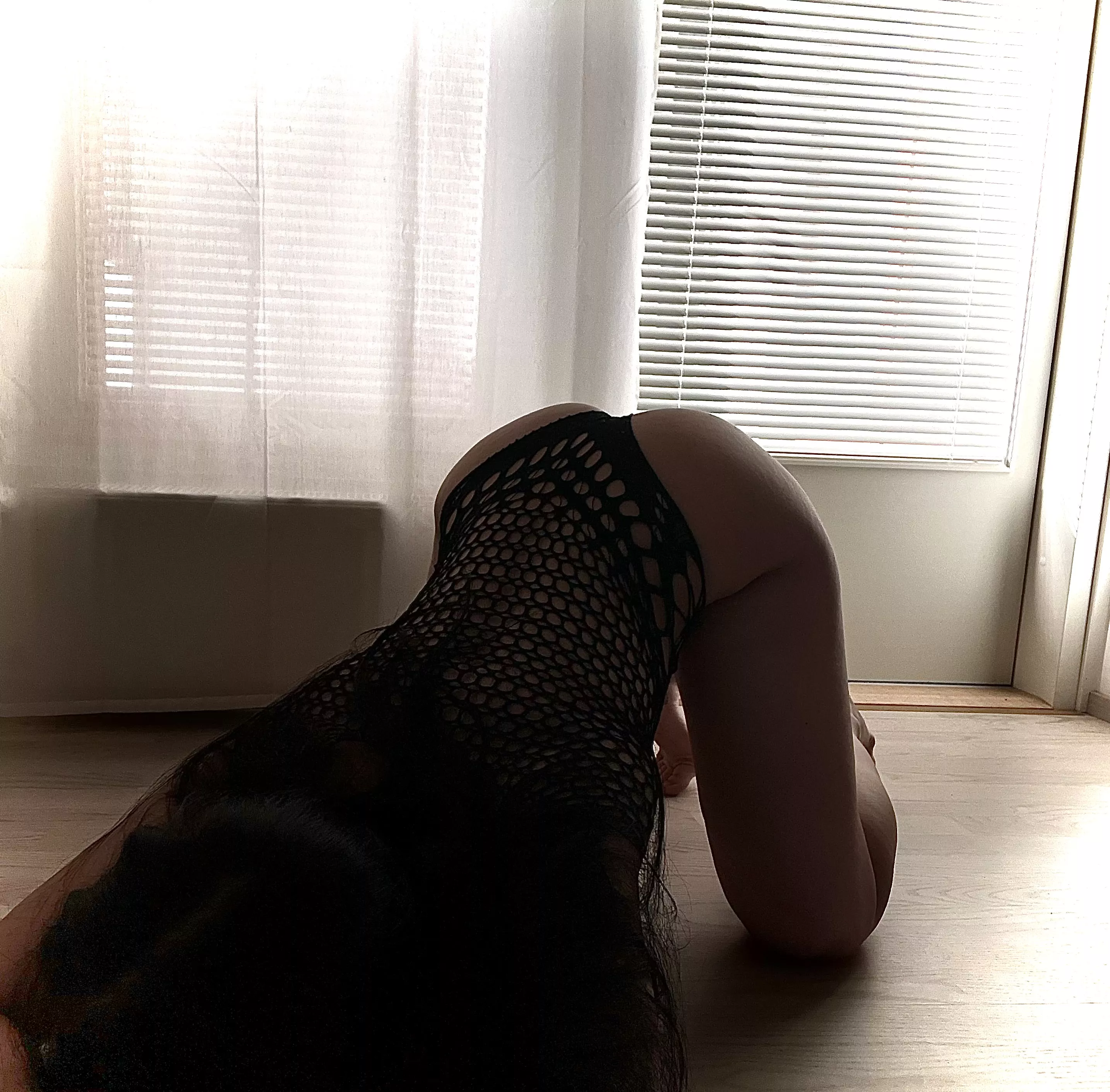 Waiting for you to grab my hips and slide it inside any of my tight holes