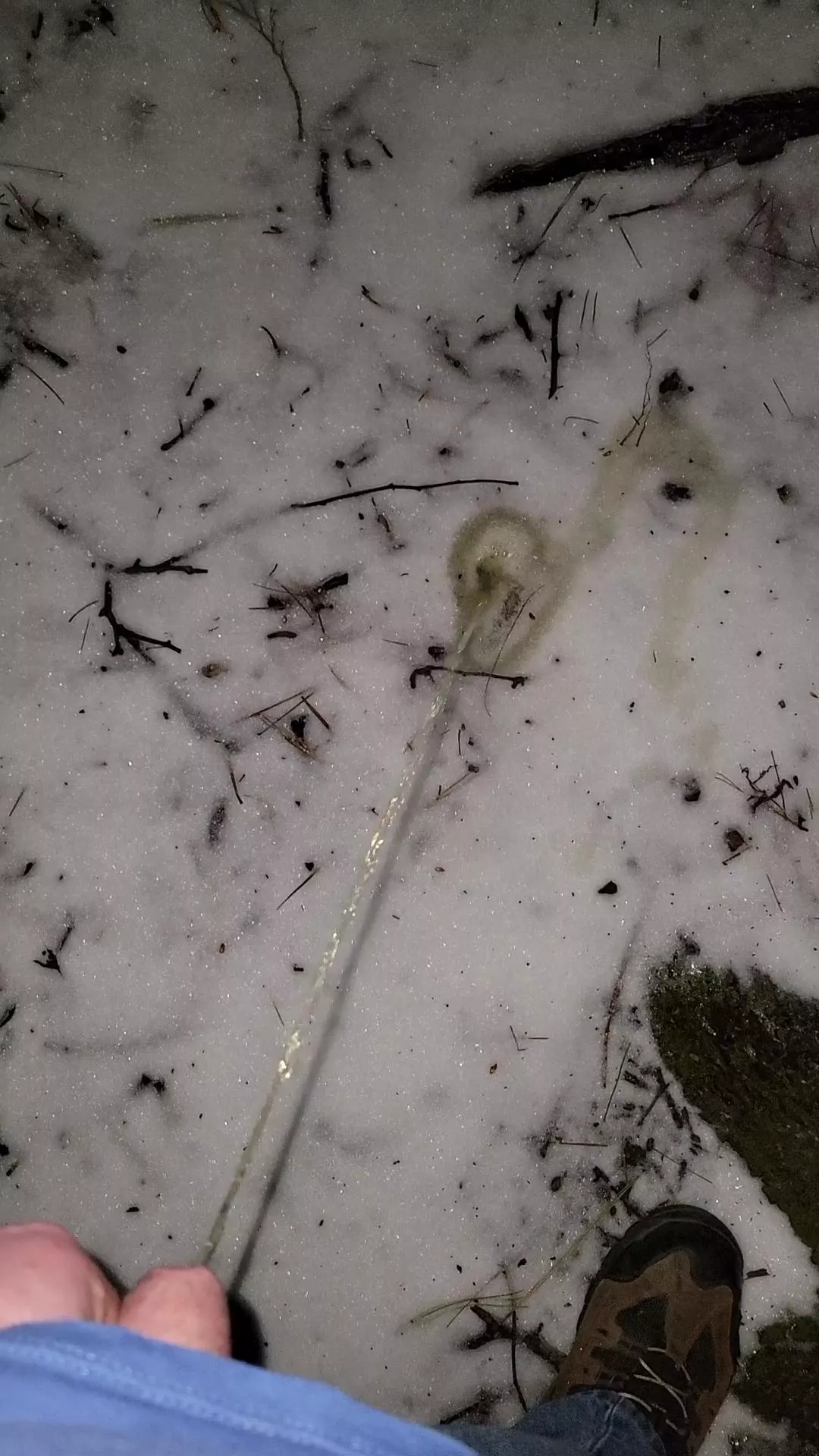 warm piss makes a cold dick feel good