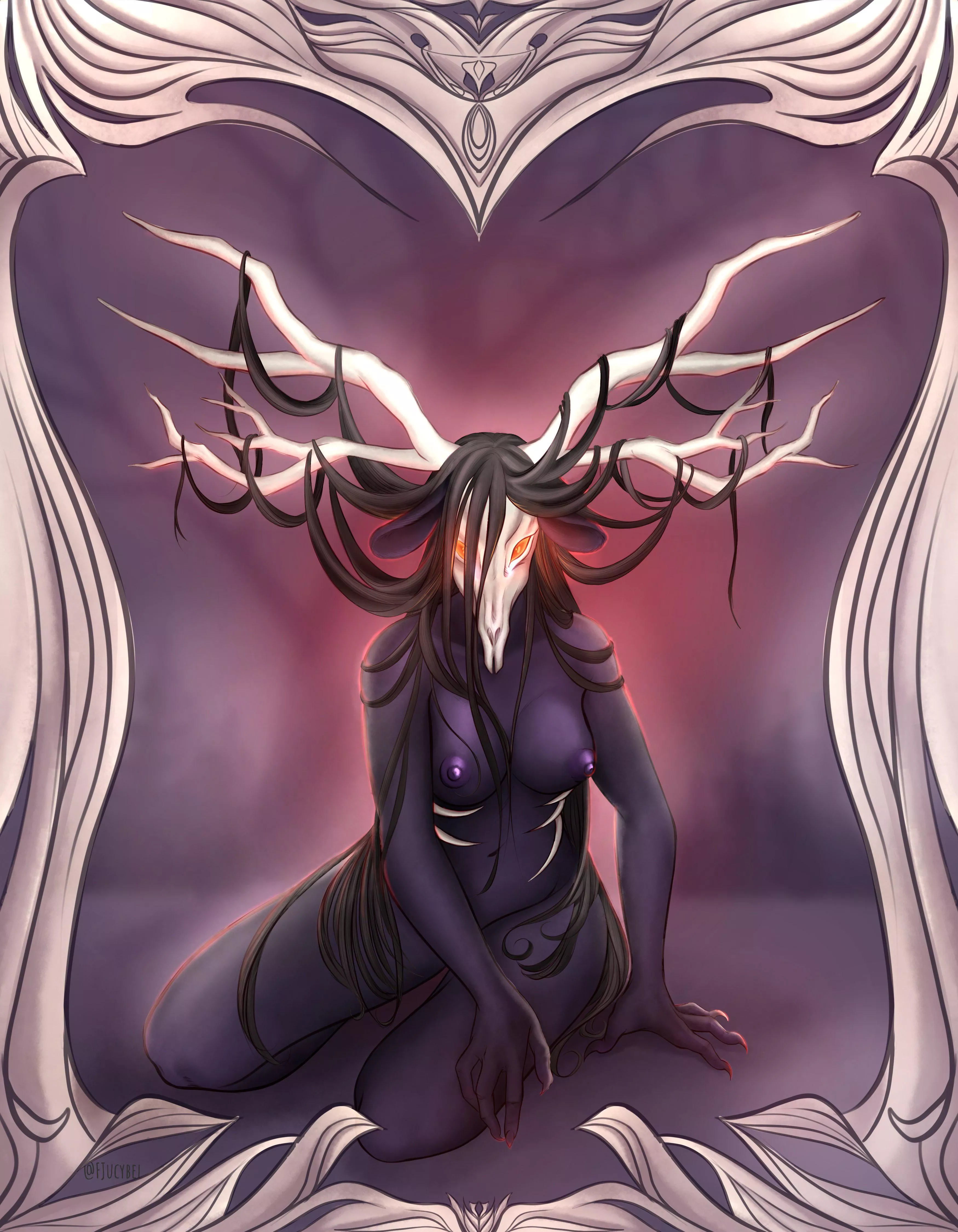 WendigoGal commissioned to me. Her talons and hair are my favorite part.