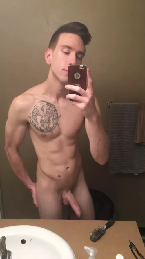 What’s first on the to-do list: showering or you?