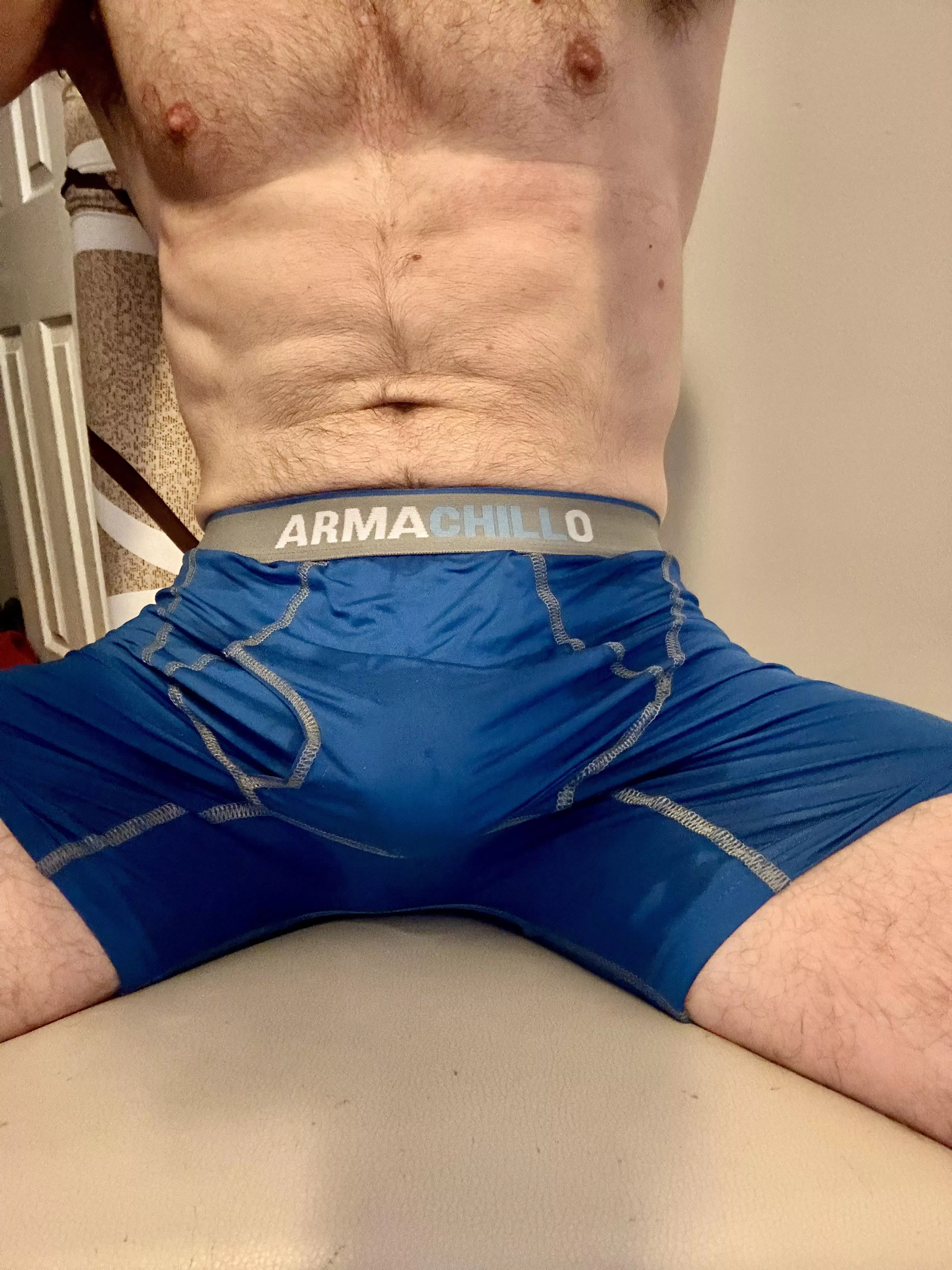Who else loves a sweaty workout bulge?