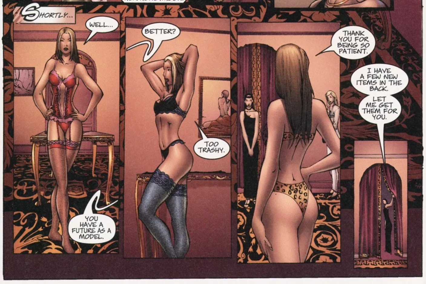 Alley Trying on Clothes [Alley Cat #1]