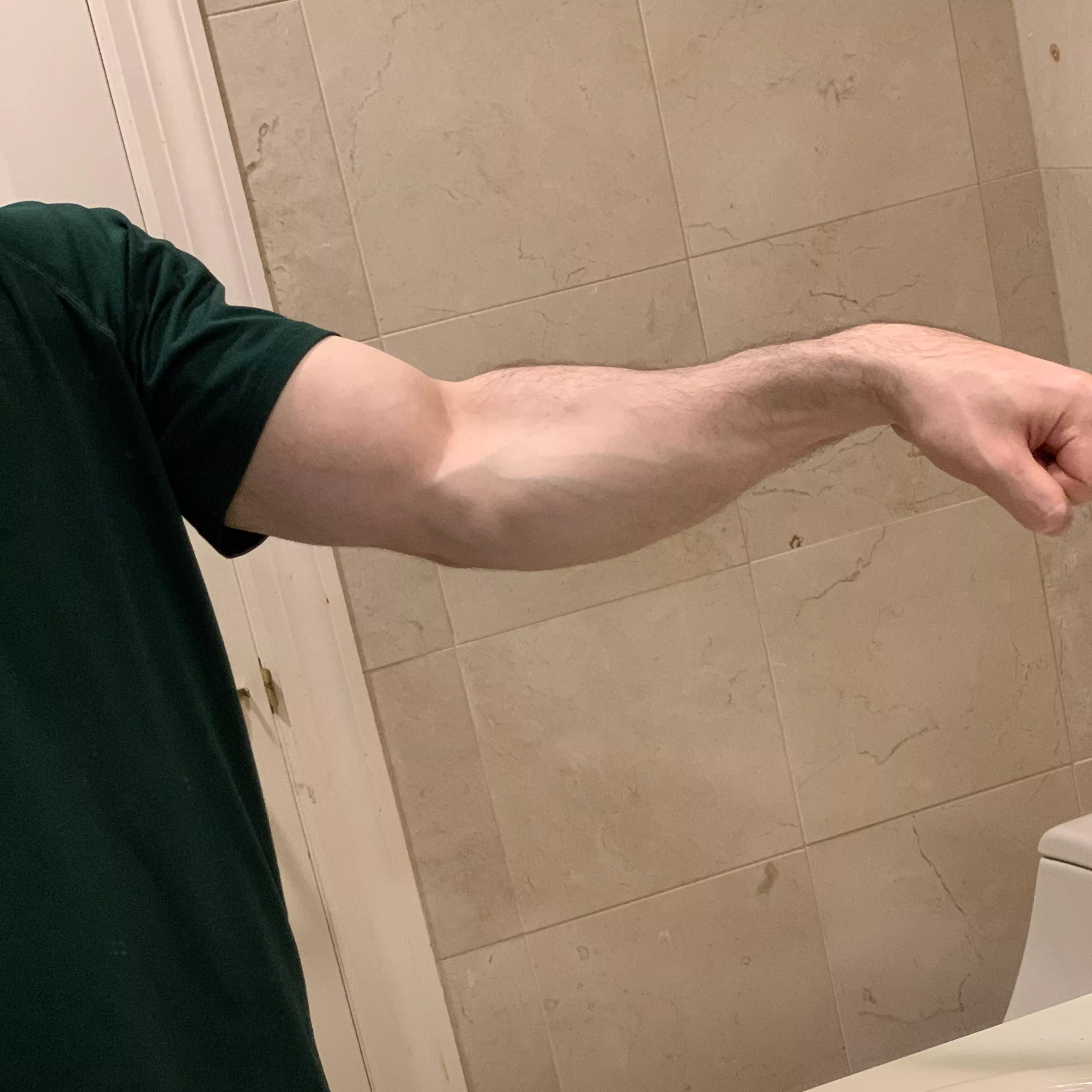 Arm looking juicy. And this was on leg day