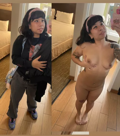 Before dinner and after dinner ❤️