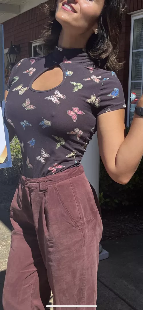 Braless butterflies