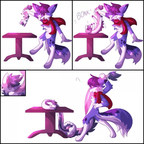 Can't stop myself from getting longer when I'm unconscious [by EdgyCatWolf on Toyhouse]