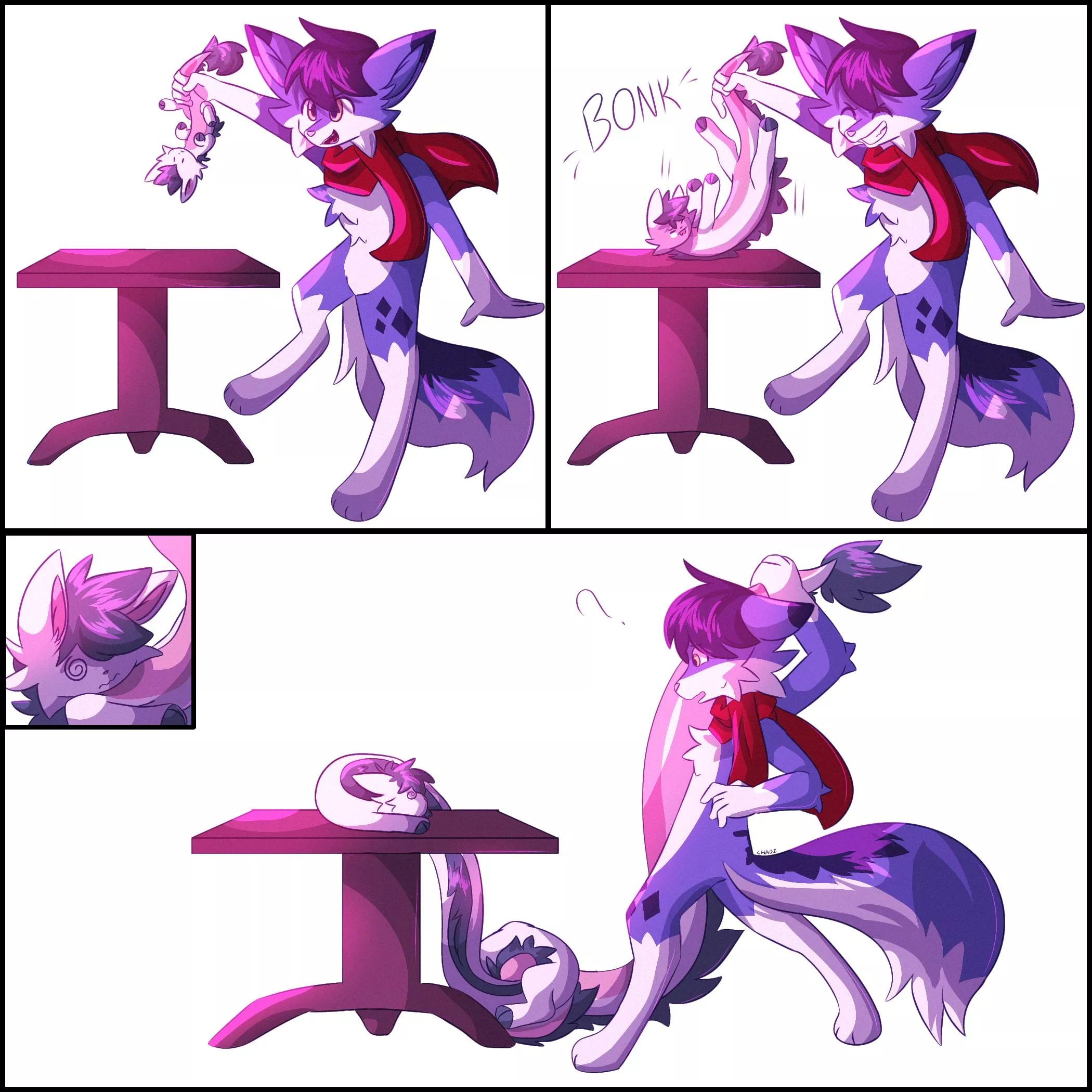 Can't stop myself from getting longer when I'm unconscious [by EdgyCatWolf on Toyhouse]