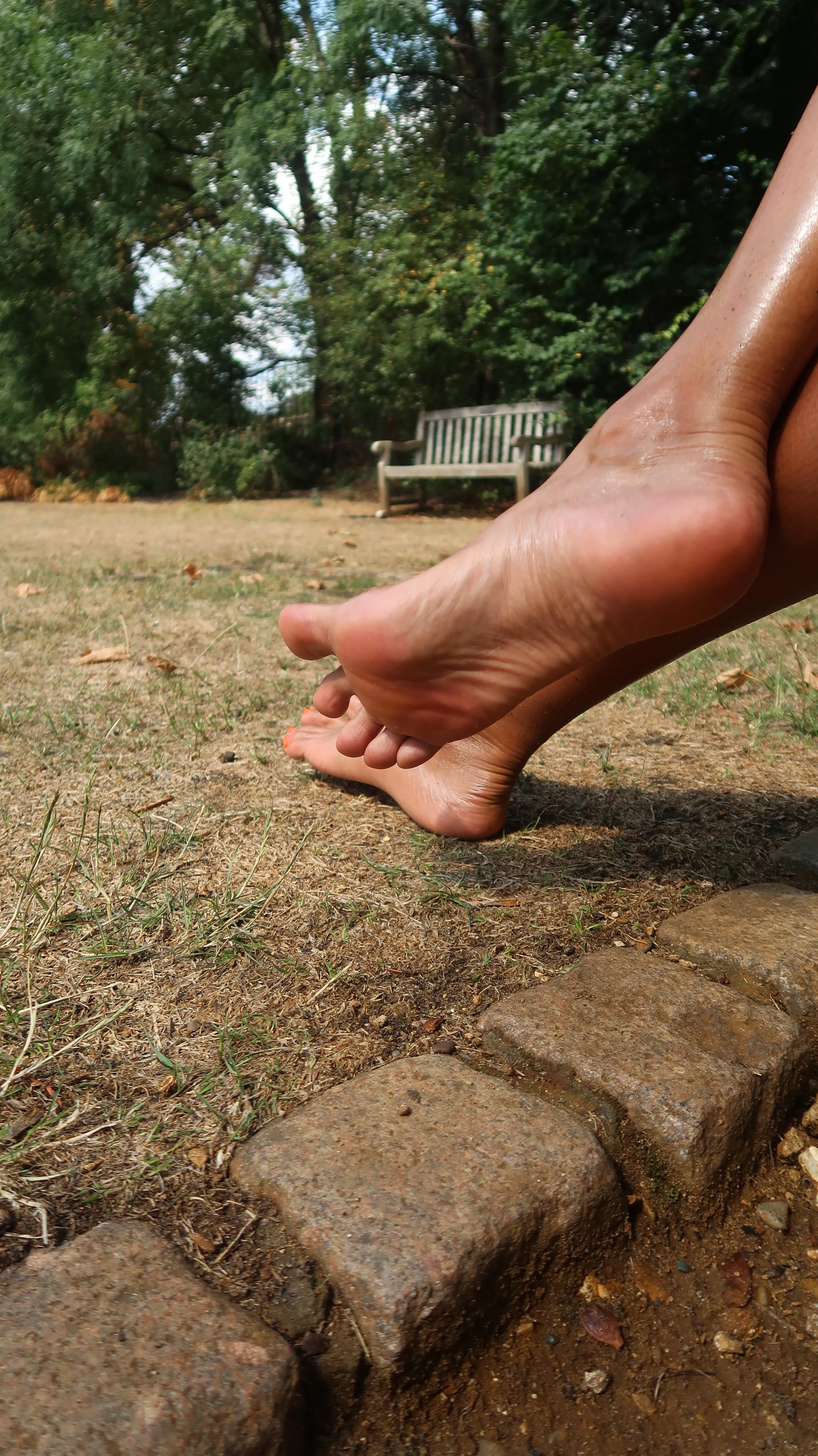 Could you resist worshipping my feet out in public? I know you can't, so get on your knees and kiss them like a dog.