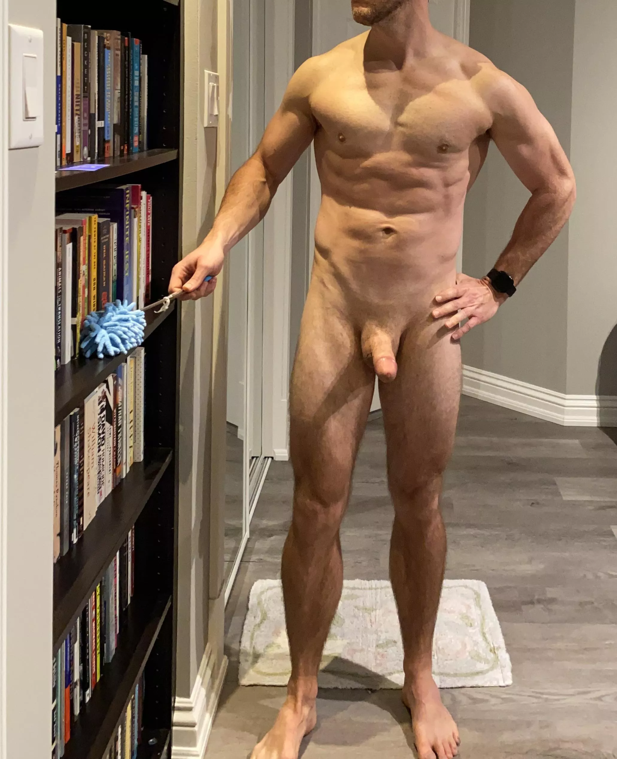 Don’t forget to dust your bookshelf