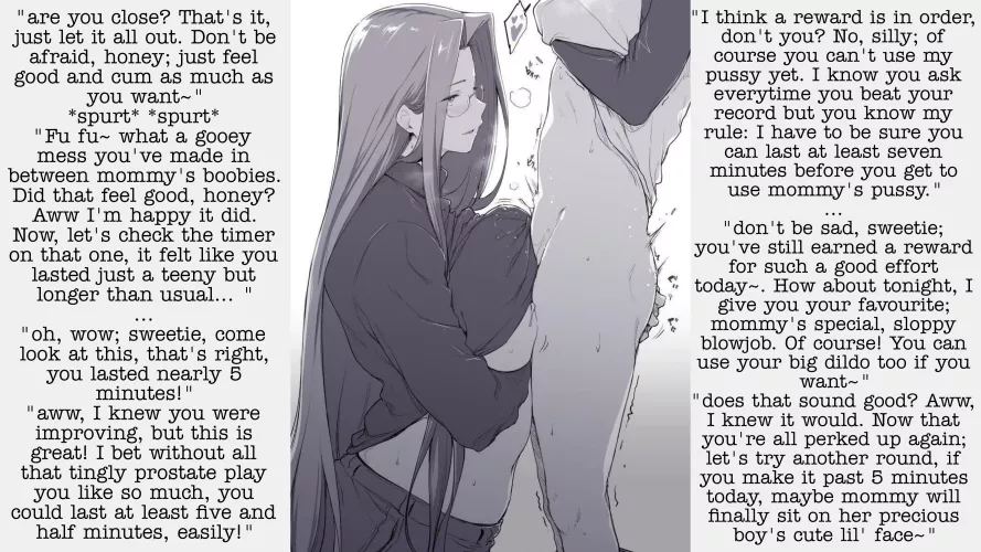 Gentle mommy treats her toy~ (art by Barlunn) [gentle femdom]