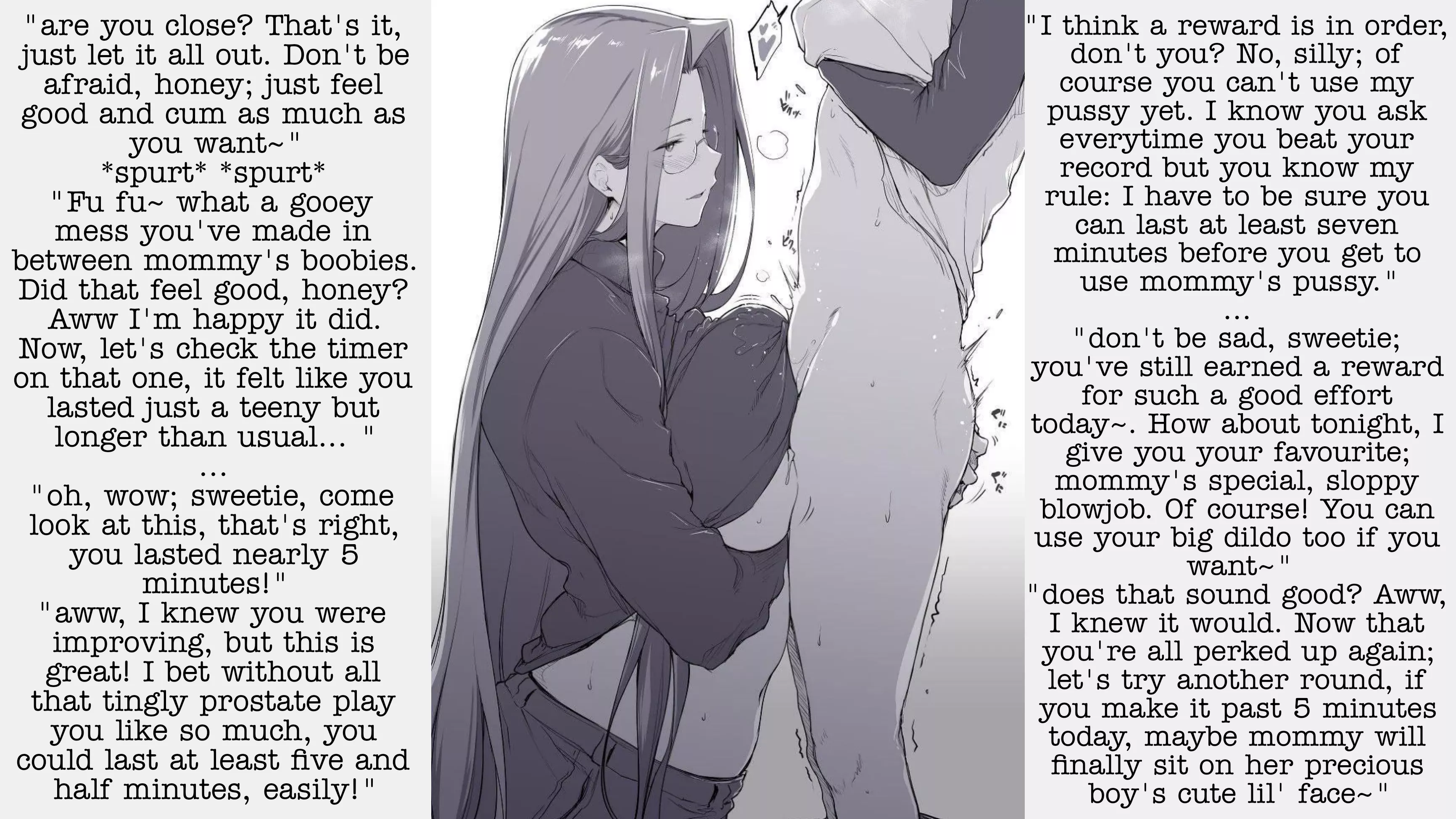 Gentle mommy treats her toy~ (art by Barlunn) [gentle femdom]