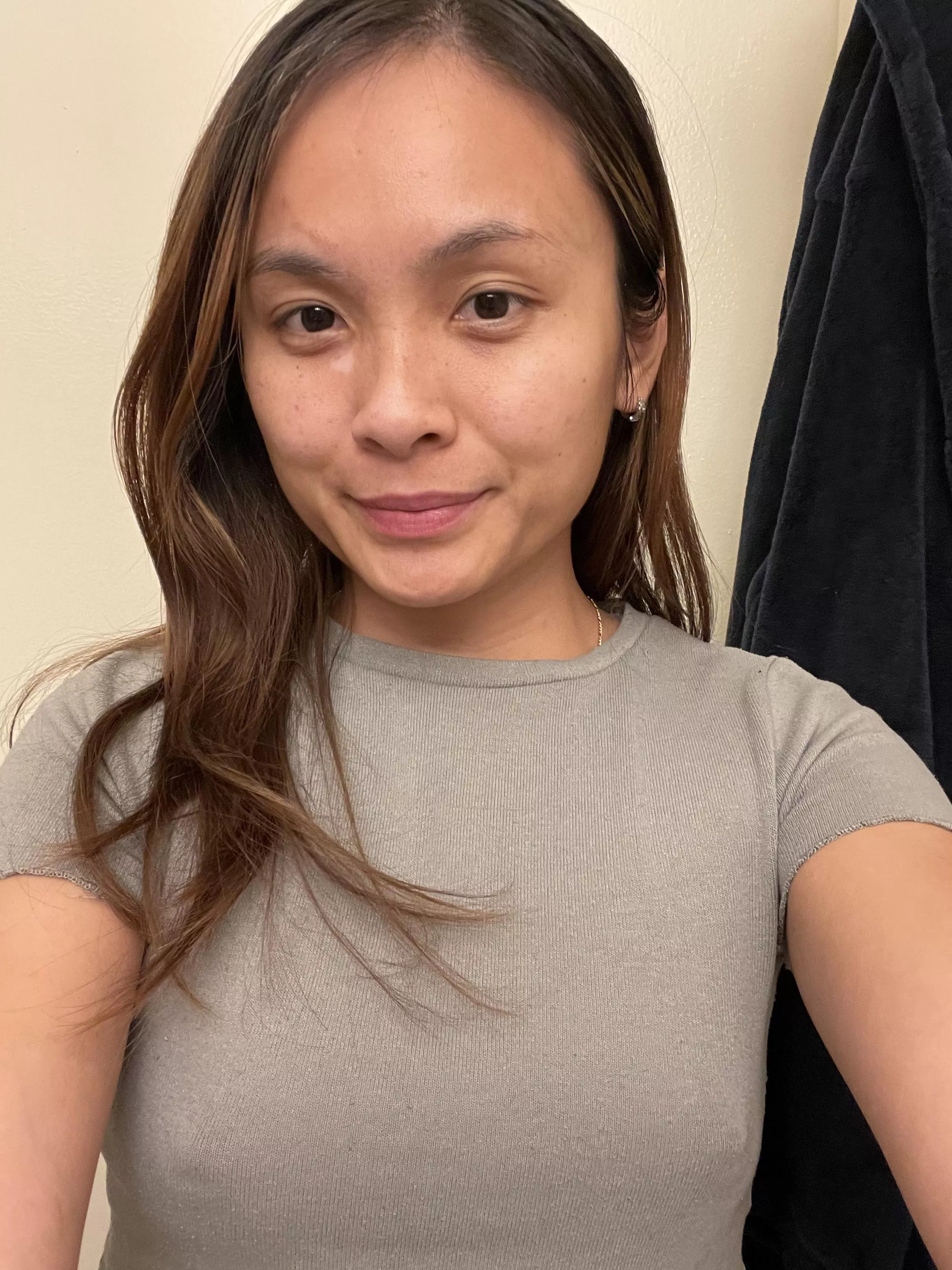 Good morning nips are trying to come through this shirt I guess lol